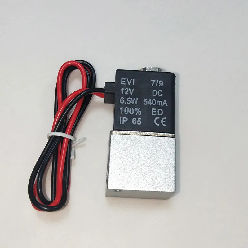 Dc 12V 24V solenoid valve 1/4"1/8"2 normally closed straight acting pneumatic valve