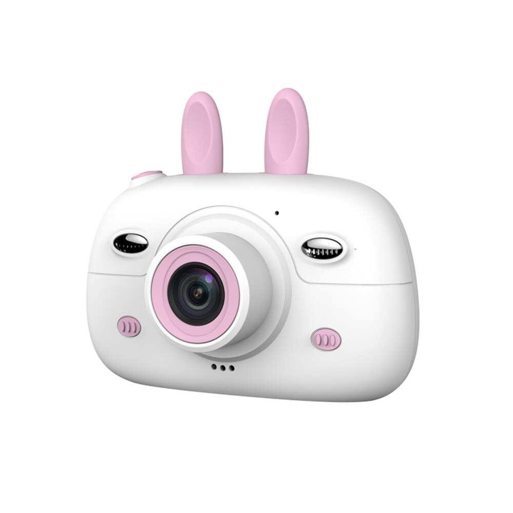 Portable Kids Digital Camera Intelligent Focus Mode Large Screen Children Camera Cartoon Mini Dual Lens Digital Camera For Kids: Pink / With 8GB TF Card