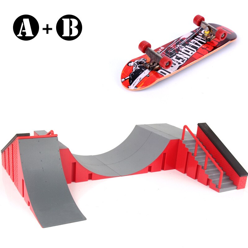 Mini Skateboard Spielzeug Schlittschuh Park Für TechDeck Griffbrett Skateboard Rampen Griffbrett Ultimative Park Ausbildung Gremium Spielzeug für freundlicher
