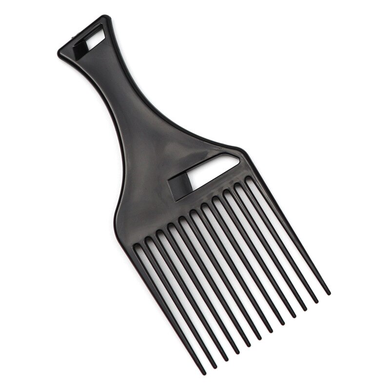 Hollow out cha shu Beauty Tool Pick Comb Make Oil Big Back Head Aircraft Head Modeling cha shu Does Not Damage Scalp: Black and White with Pattern