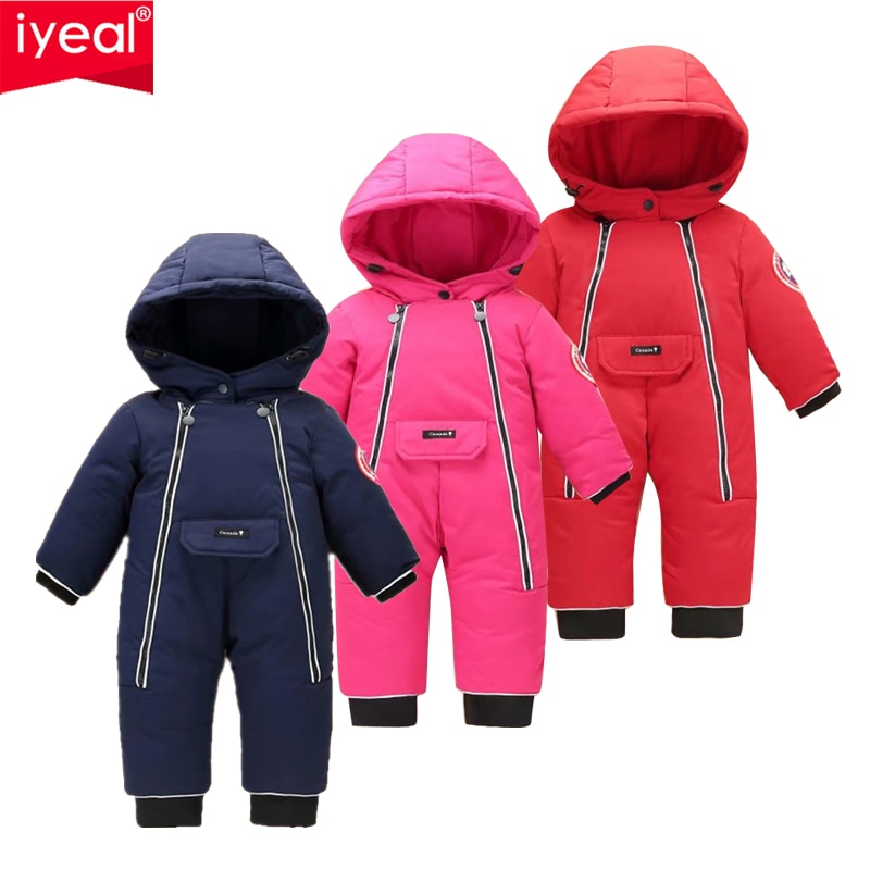 IYEAL Kinderen Baby Kleding Winter Snowsuit Eendendons Romper Outdoor Peuter Meisjes Overalls voor Jongens Kids Jumpsuit 1-4 jaar