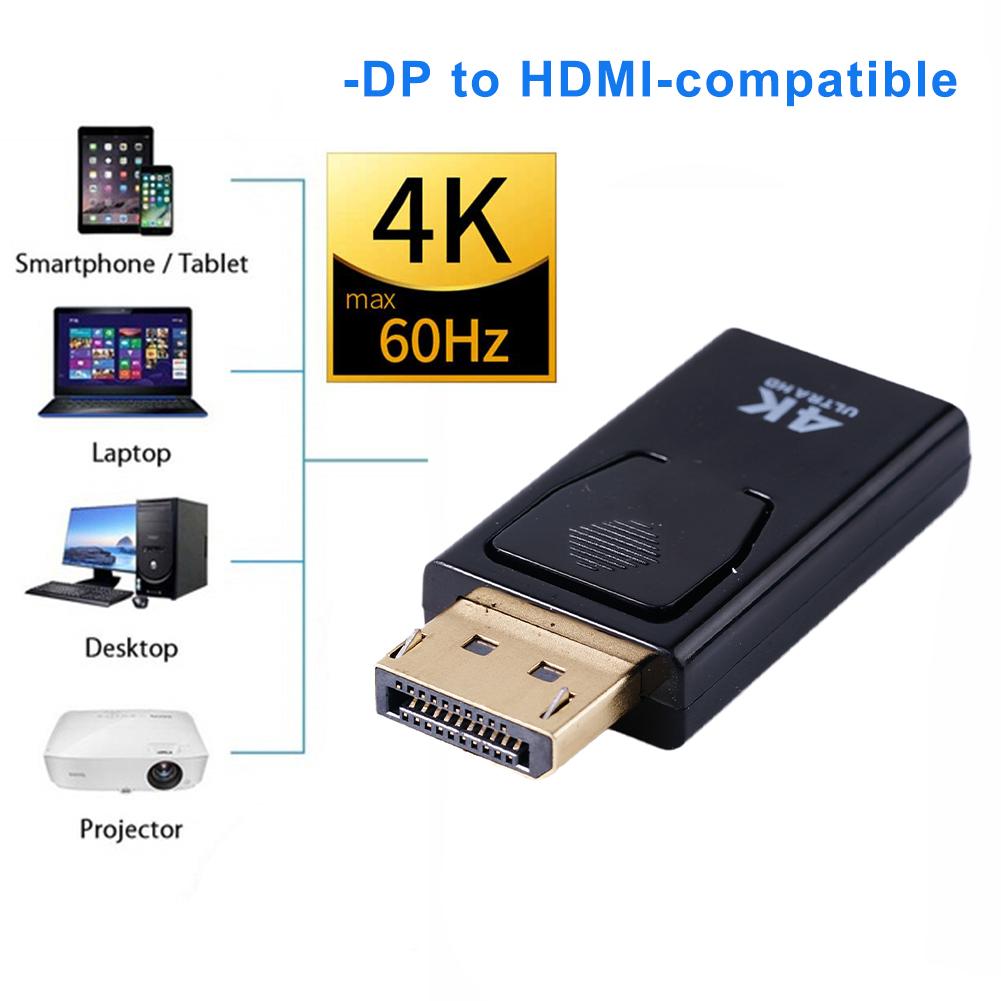 Display Poort Dp Man Naar Hdmi Vrouwelijke Adapter Converter Voor 4K Hd 1080P Hdtv Pc 4K Displayport Naar Hdmi-Compatibele Adapter C6d3