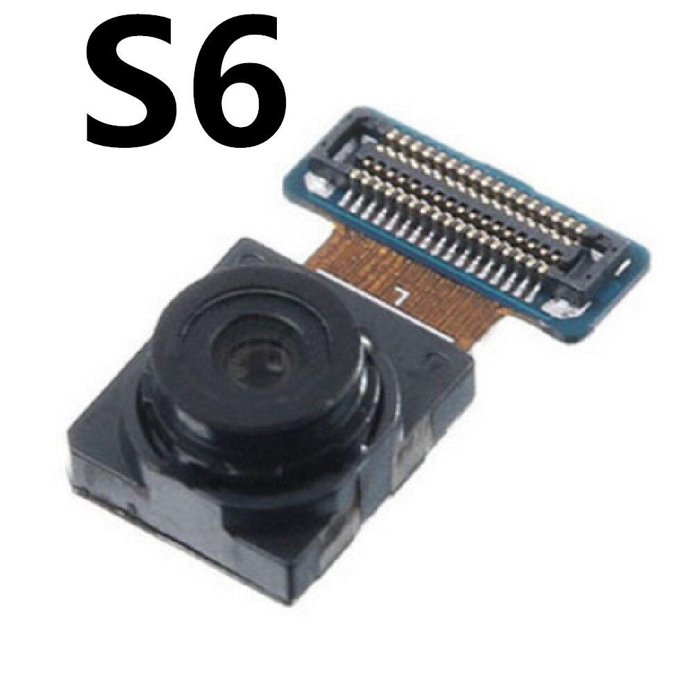 Przedni obiektyw aparatu do Samsung Galaxy S4 S5 S6 G920 S7 S8 S9 krawędzi S10 S20 S21 Plus G955F stoi mały aparat Flex Cable części: S6