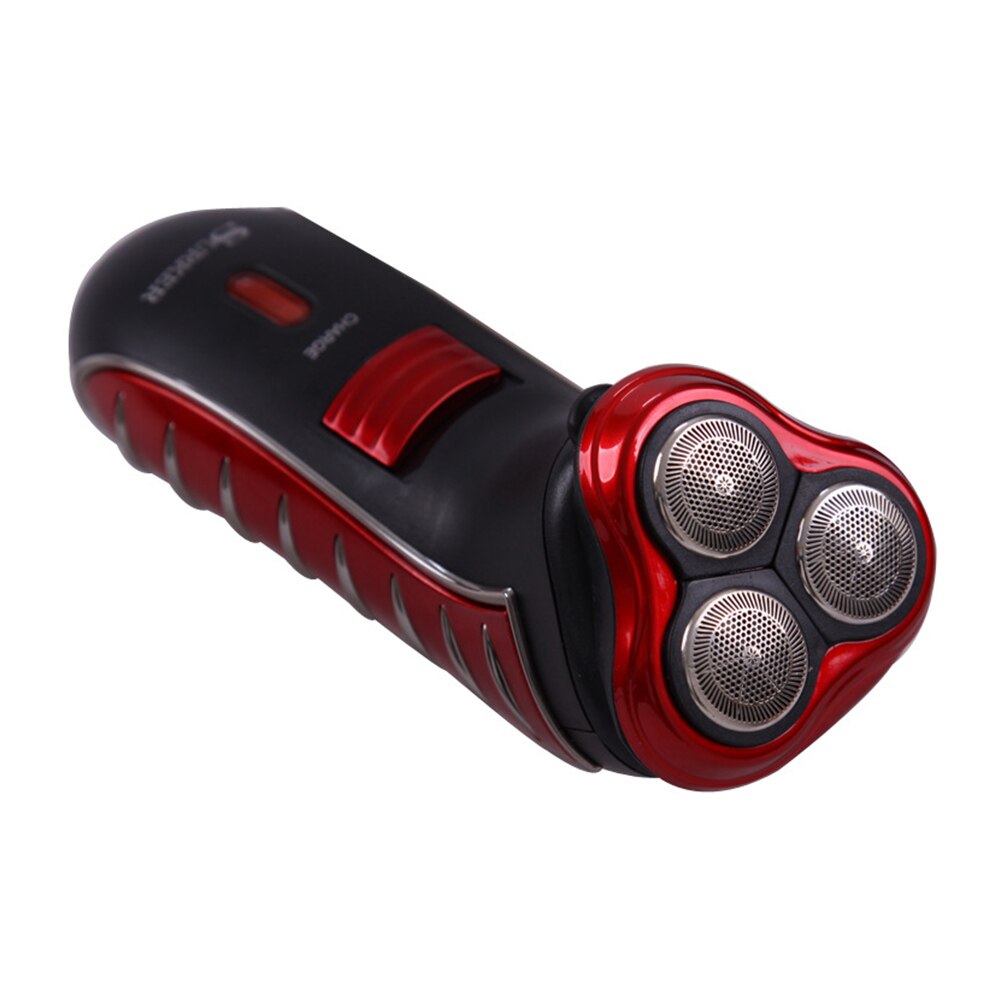 Clean Trimmer Dual Use Shaver Shaving Machine Barber Trimmer Electric Razor 3 Blades Rotating Washable Beard