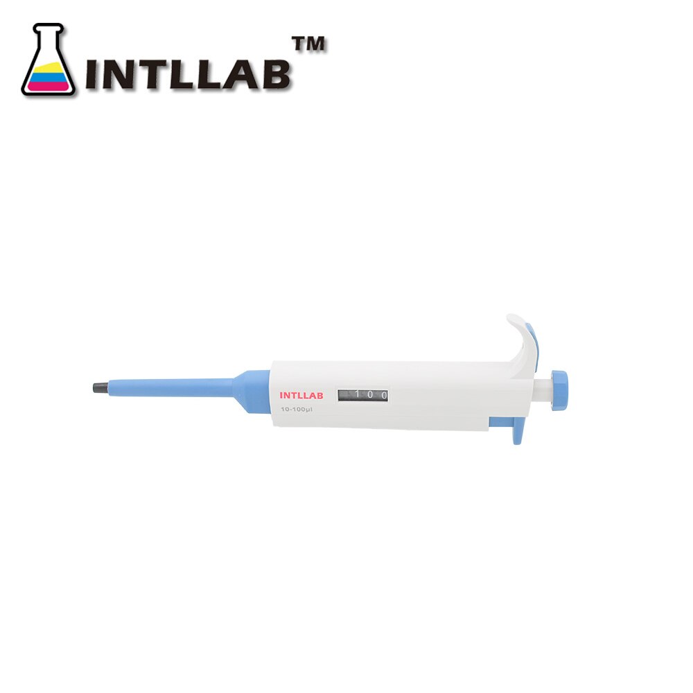 Intllab Micropipet Gun Lab Single Channel Pipet Verstelbare Volume Pipet Met Tips