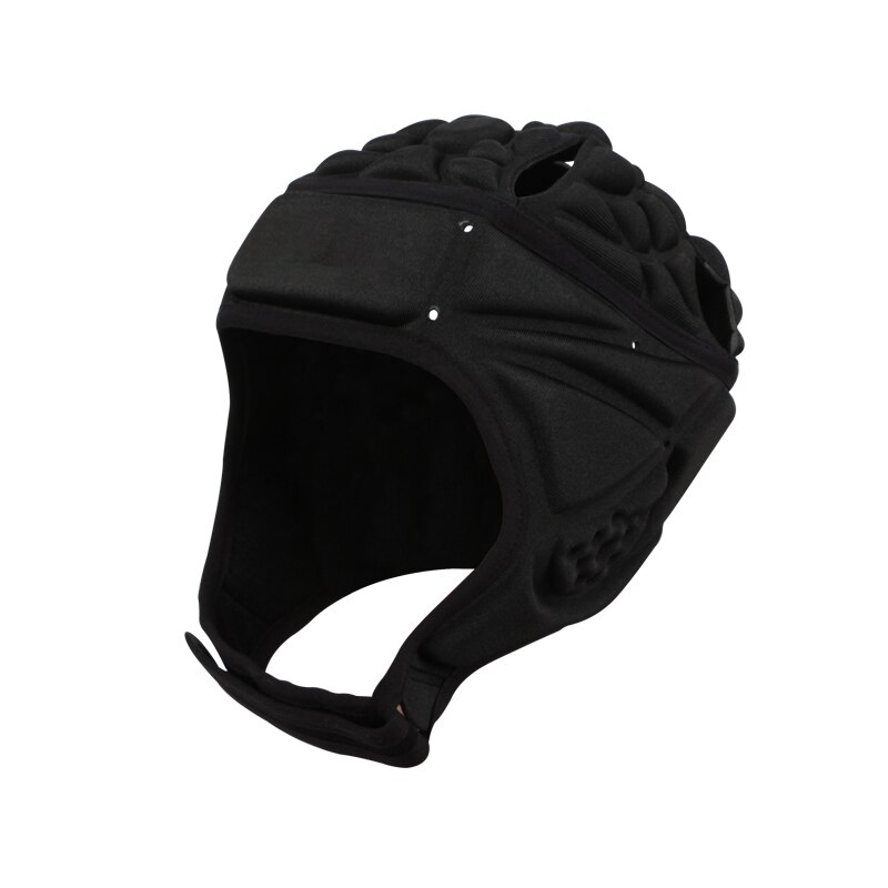 Rugby Helmet Headguard Headgear for Soccer Scrum Cap Head Protector Soft Protective Helmet: Black