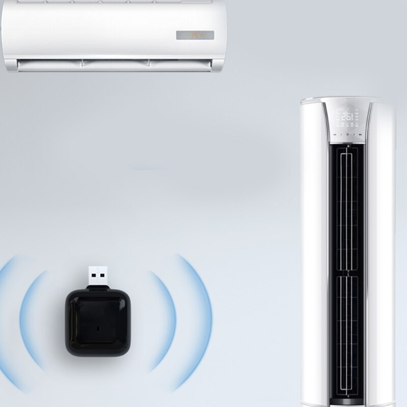 Smart IR Remote Controller, Smart Home Infrared Remote Controller Control TV Air Conditioning Electric Fan Heater, Black