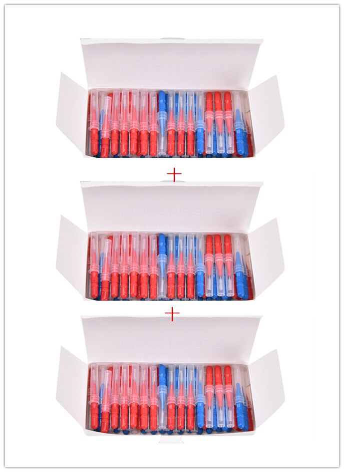 Oral Hygiene Dental Toothpick Tooth Pick Brush Teeth Cleaning Tooth Flossing Head Soft Plastic Interdental Brush: 150pcs