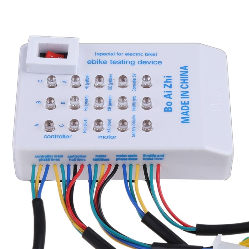 E-Bike Tester 24V 36V 48V 60V 72V Brushless Motor Controller Tester Electric Car Accessories