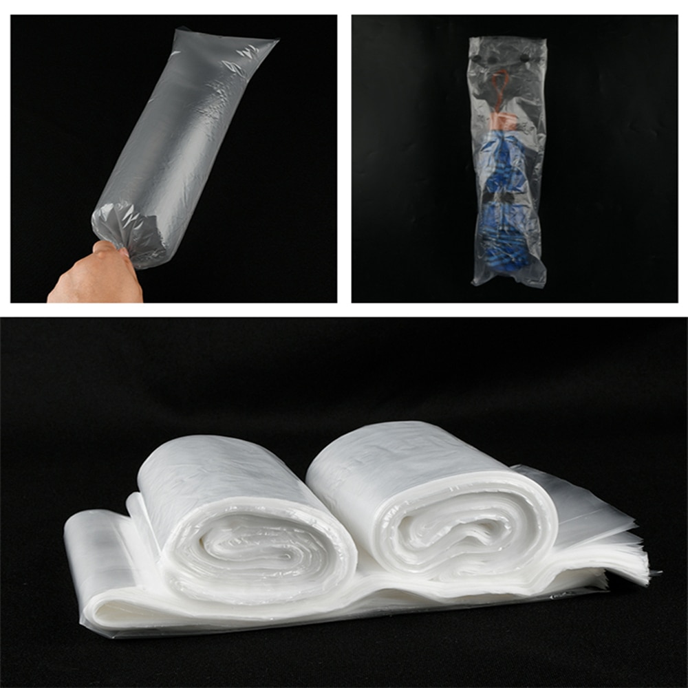 B-LIFE Wet Umbrella Bags 100 Pack Universal Fit Quantity Discounts Long Plastic Perfect for Stand Holders and Refills