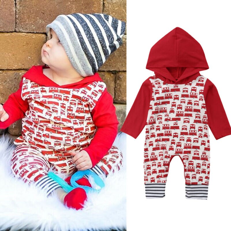 Neugeborenen-babykleidung für jungen und mädchen: kapuzen-Gesamt, langärmelig, gestreift, Patchwork-strampler, spielanzug