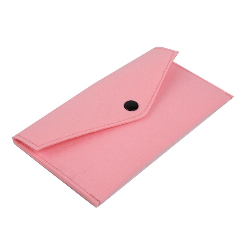 Unisex Draagbare Vilt Portemonnee Multifunctionele Kaarten Slijtvaste Telefoon Tas Mobiele Telefoon Paspoort Opslag Pocket Change Bag: Roze