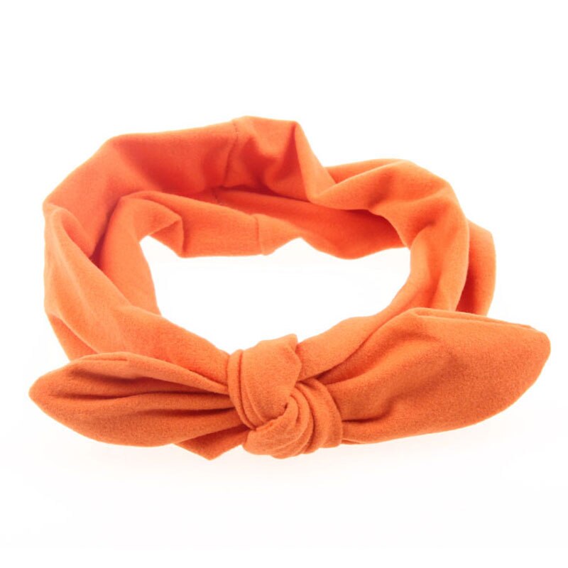 Accessoires cheveux outils noir élastique lapin Style capote torsadée nœud anneau de cheveux large extensible cheveux corde filles Style: Orange