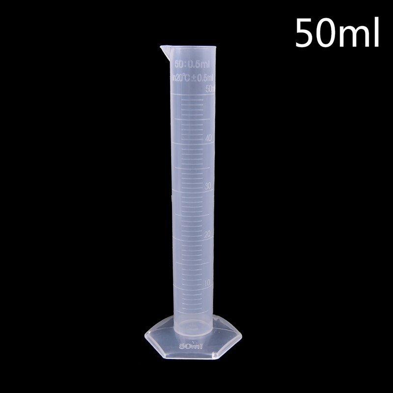 100ml Plastic Measuring Cylinder Laboratory Test Graduated Tube tool Affordable Chemistry Set: Light Green