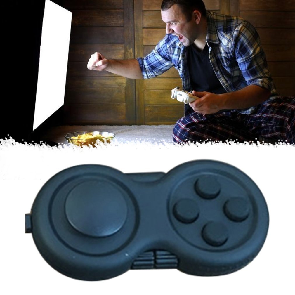 1Pcs Decompressie Handvat Vier Generaties Gamepad Decompressie Magische Kubus Handvat Fidget Pad Anti-Prikkelbaarheid Zeef