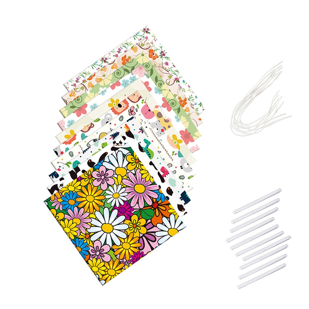 25X25 10 Stuks Gedrukt Katoen Stof Doek Naaien Quilten Stoffen Voor Patchwork Handwerken Diy Pop Handgemaakte Accessoires Z0519: Default Title