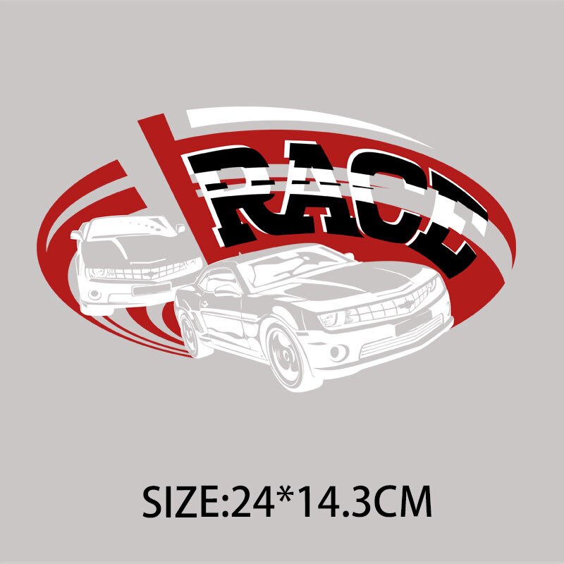 Auto Racing Klebstoff patches Brief Aufkleber Wärme Transfer PVC Patch Applique auf Kleidung Patches für Kinder Kleidung Jacke: KK869-4B