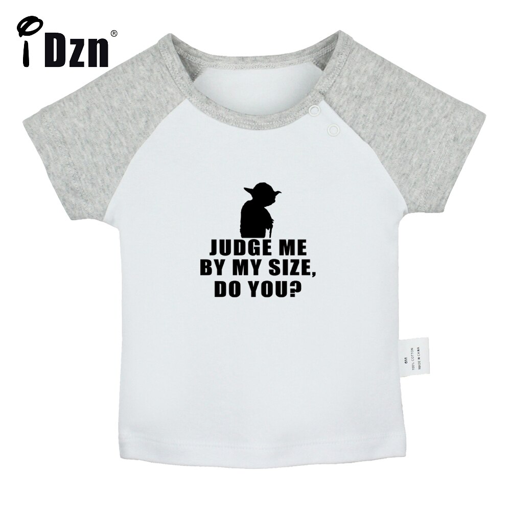 Beoordelen Me Door Mijn Maat Heb Je Plezier Art Gedrukt Baby Jongens T-shirts Leuke Baby Meisjes Korte Mouwen T-shirt pasgeboren Katoenen Tops Kleding