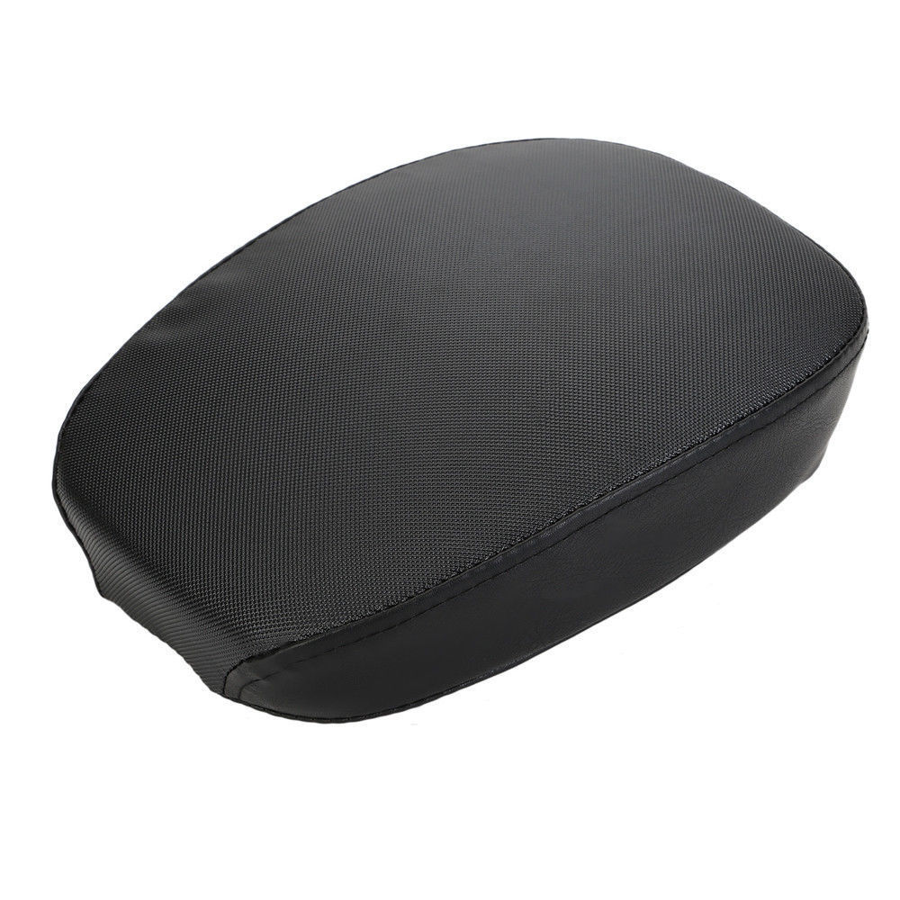 Motorrad Schwarz Leder Hinten Sozius Sitz Pad Für Harley Sportster XL1200 883 72 48