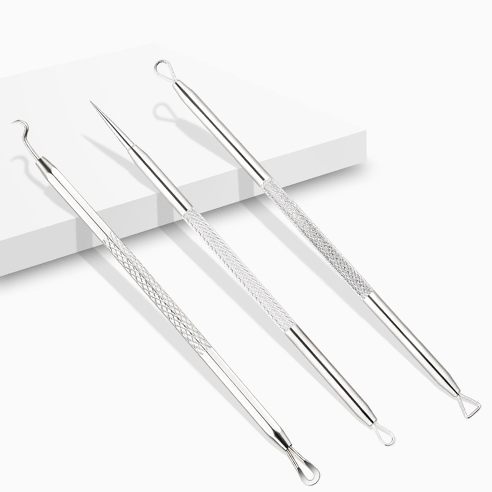 Blackhead Pimple Acne Remover Tool Spoon for Face Cleaning Skin Care Acne Tweezers Comedone Blemish Extractor Needle