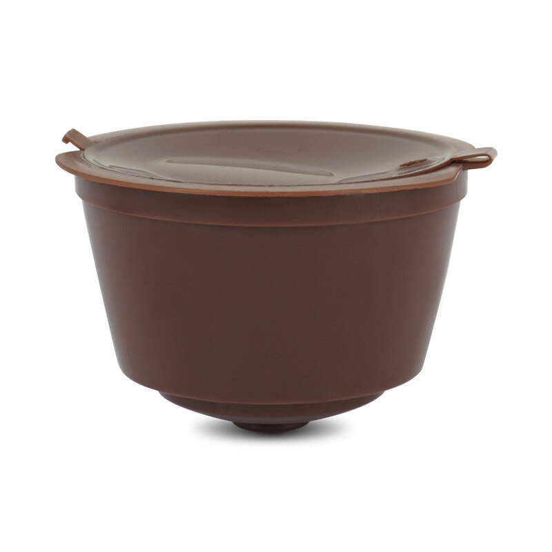 3pcs/pack Dolce Gusto Coffee Cup Capsule Plastic Capsule Refillable Reusable Compatible with Nescafe Dolce Gusto: Dark Khaki