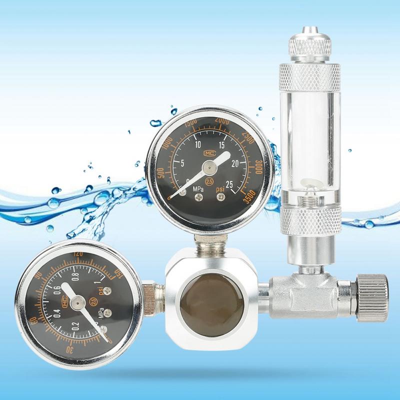 Fzone Aquarium CO2 Regulator – Digital Display Gauge With Check Valve – DC Regulator