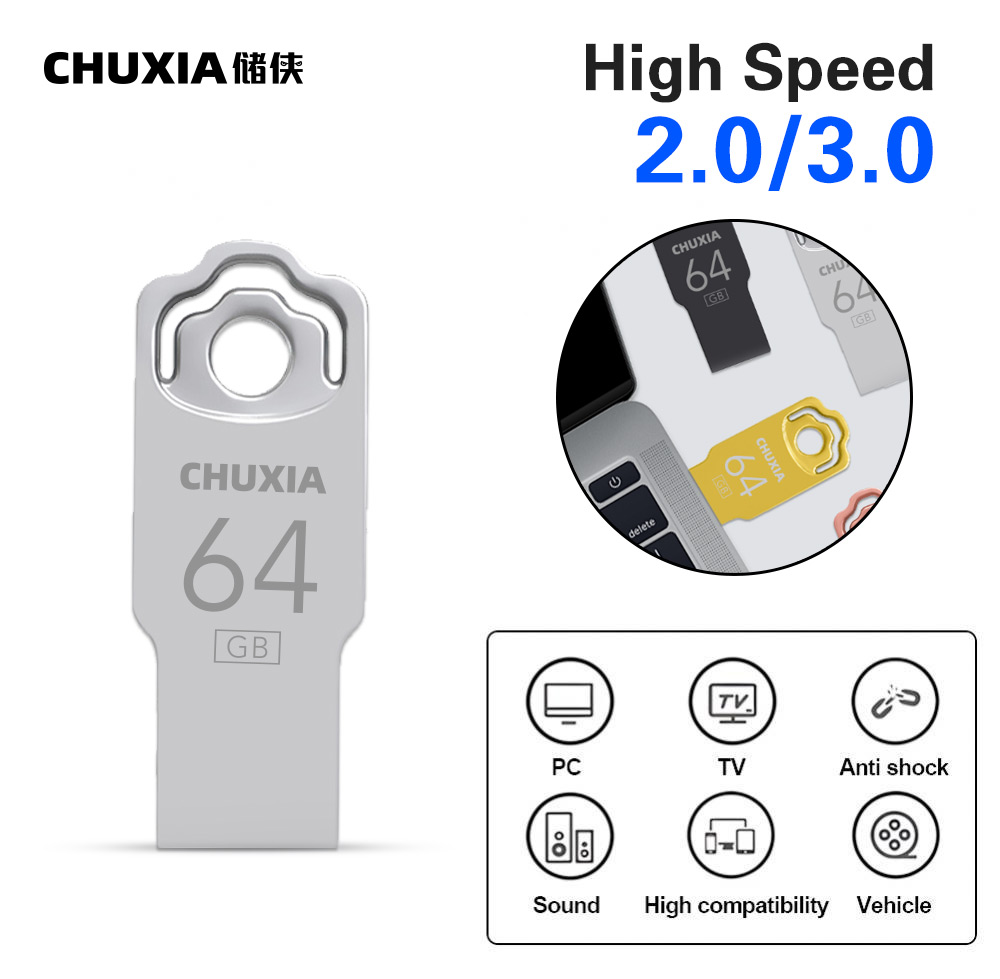 10 SZTUK / LOT Metalowa pamięć flash USB 4 GB 16 GB Pendrive 32 GB Pen Drive 64 GB Pamięć USB 128 GB Darmowa dostawa Ustaw LOGO U Disk