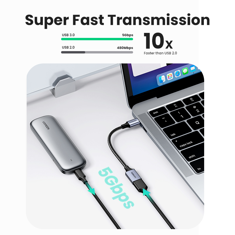 UGREEN USB C to USB 3.0 OTG Adapter Type C OTG Data Cable For Phone Oneplus iPhone 13 12 Pro Xiaomi USB C to USB OTG Cable