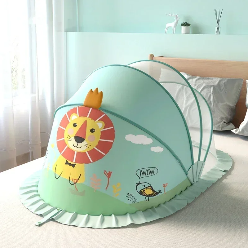 128x65x70cm Tragbare Faltbare Krippe Kinder Moskito Net Zelt Kinder Sommer Wiege Bett Krippe Schlafen Moskito net Schlaf Matte