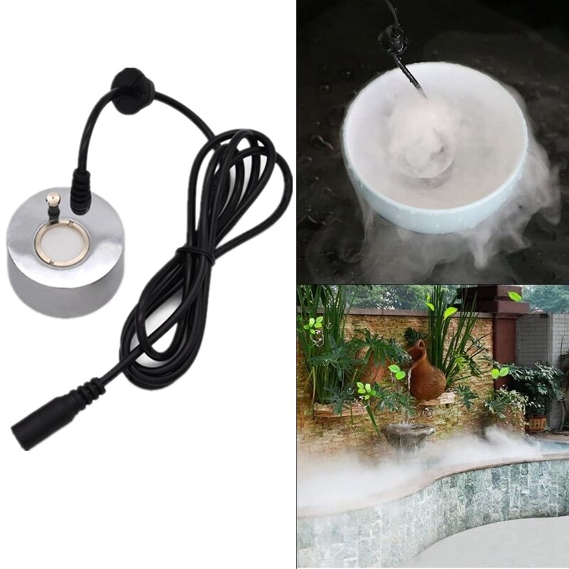 Mist Maker Fogger Ultrasone Luchtbevochtiger 3Pcs Verneveling Koppen Water Fontein Vijver Fog Verstuiver Luchtbevochtiger Us Plug
