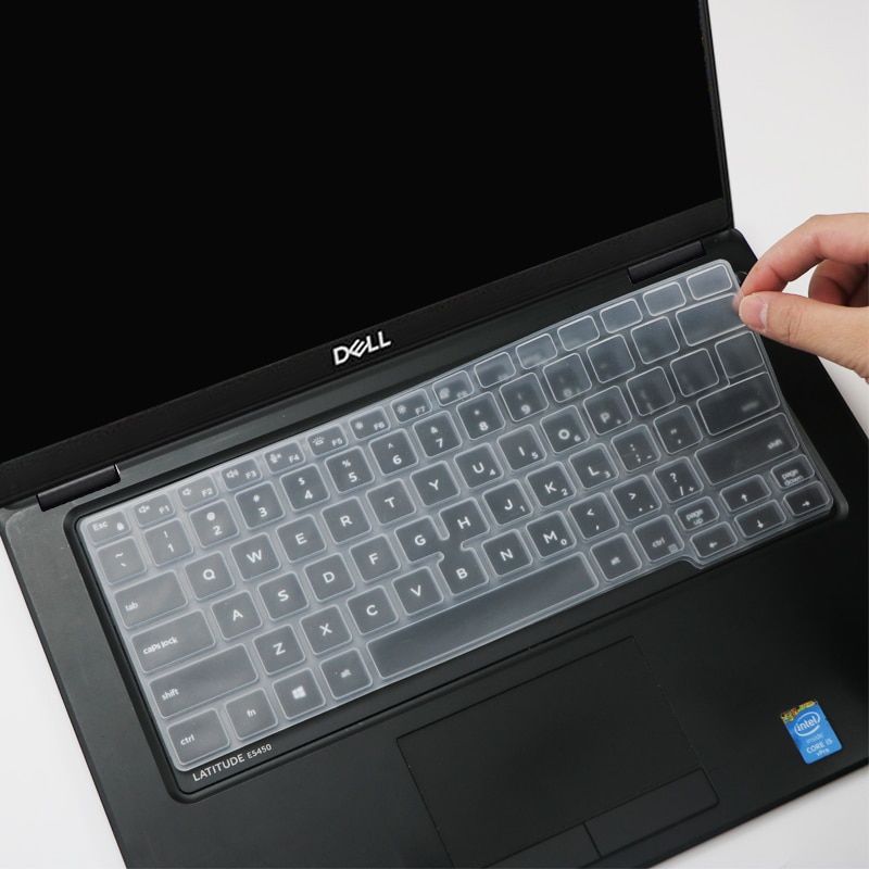 14 tommer silikone notebook laptop tastatur cover beskytter hud til dell latitude 7400 3400 5400 5401 7400