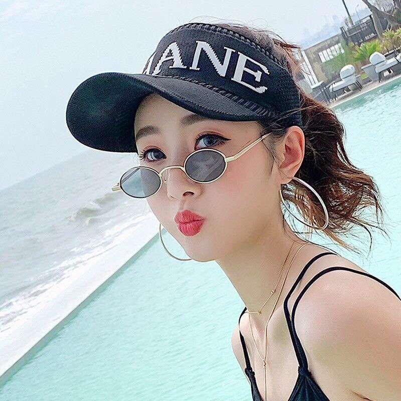 Ladies Summer Ponytail Hat Empty Top Casual Korean Version of The Wild Sun Hat Cap Outdoor Shade Golf Hat