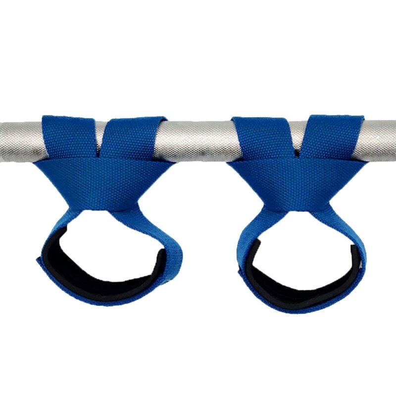 831c Fitness-zughilfen für hartes ziehen, handgelenkband, rutschfester griff, hebehilfen, handgelenk-trainingsgerät, hebehilfen: Blau / M