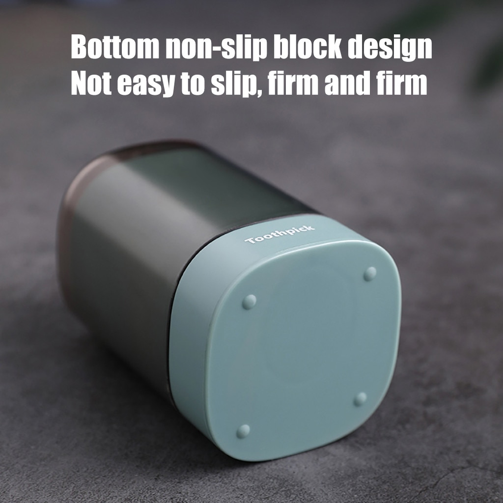 Avancé automatique Pop-up cure-dents support de la boîte conteneur Portable cure-dents distributeur blé paille ménage boîte de rangement # GH