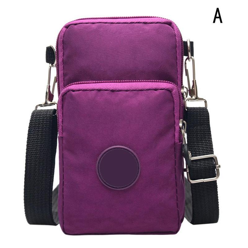 Women's Bag Korean Version of the Shoulder Bag Mobile Phone Bag Diagonal Across the Small Cloth Bag Sports Leisure Arm Bag: A