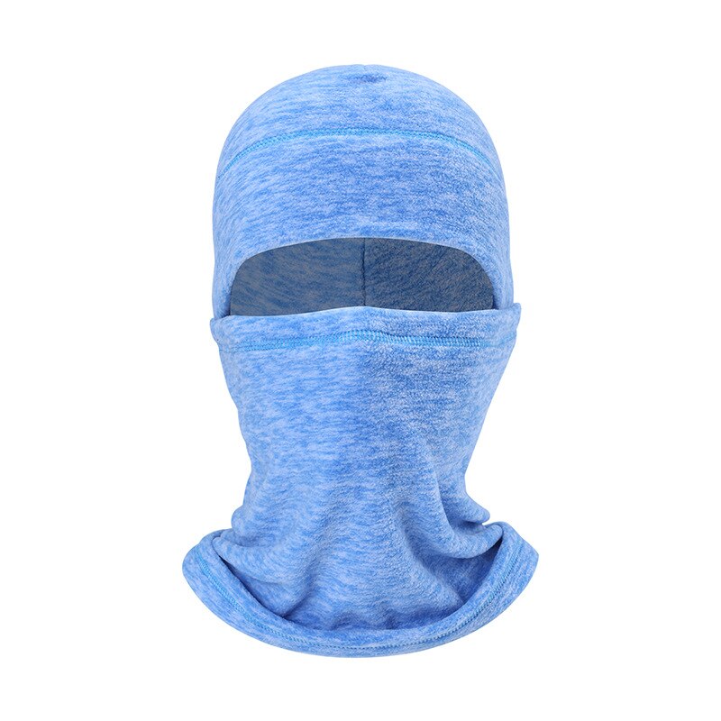 Cycling Face Mask Ski Neck Protecting Outdoor Balaclava Full Face Mask Ultra Thin Breathable Windproof Ski Mask: Sky blue
