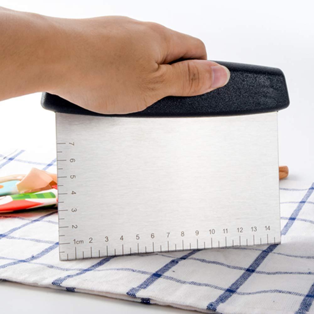 Faca De Cozinha De Aço Inoxidável Cortador De Massa De Metal, Raspador De Bancada, Faca, Glacê Mais Suavizante, Bolo De Decoração Chopper, Pastelaria