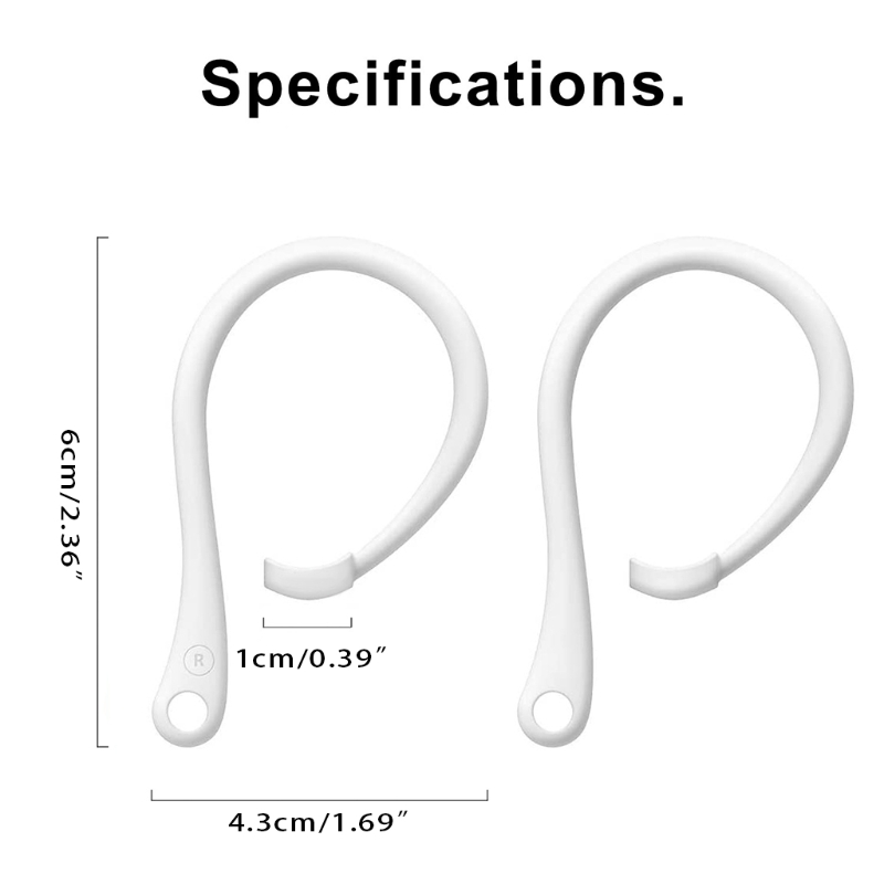 Ganchos anticaída para auriculares compatibles con Clips para auriculares para 3