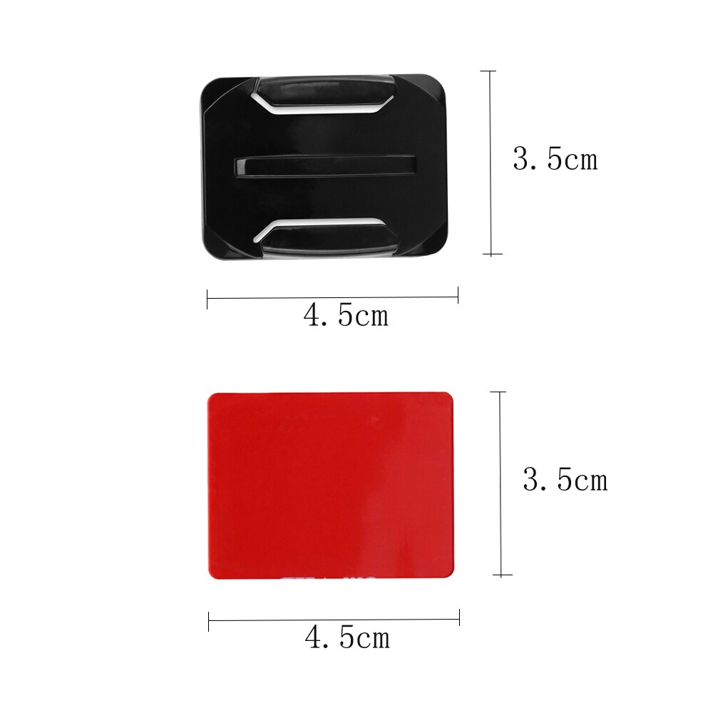 Kit de bras d'extension de casque de tir avec autocollant de Base de Surface et vis pour GoPro Hero 8 7 6 5 Yi SJ CAM Eken h9 accessoire de caméra d'action
