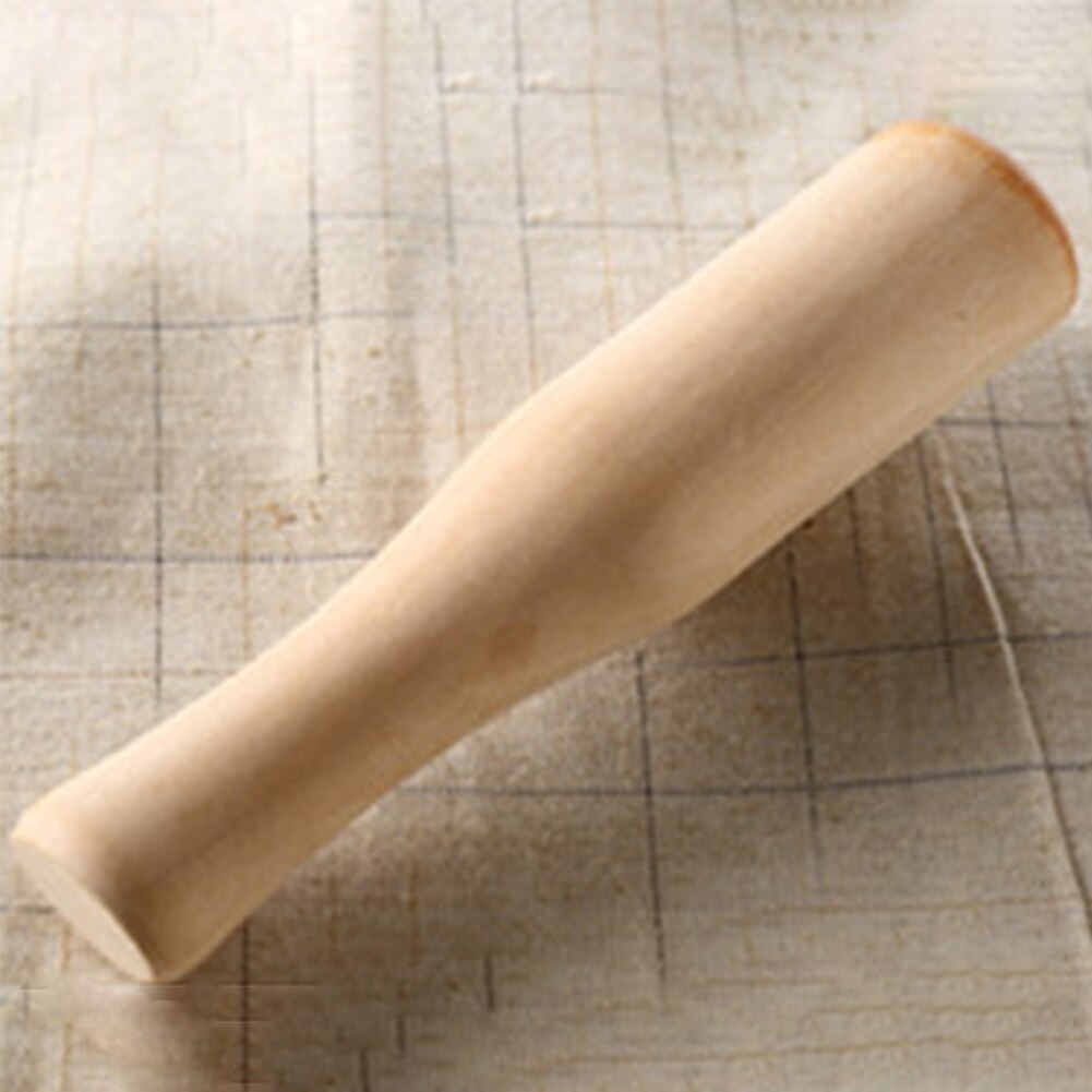 Mortero de madera para mezclar ajo y comida para bebés, Pure de mortero de madera para el hogar, herramienta ergonómica para Barra de cocina, molinillo de especias, fácil de limpiar