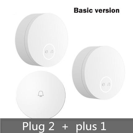 Xiaomi Linptech Wireless Doorbell Self-Generating Smart Door Bell Transmitter Memory Function Wifi Version Connect Mijia APP: Basic 2 Receiver