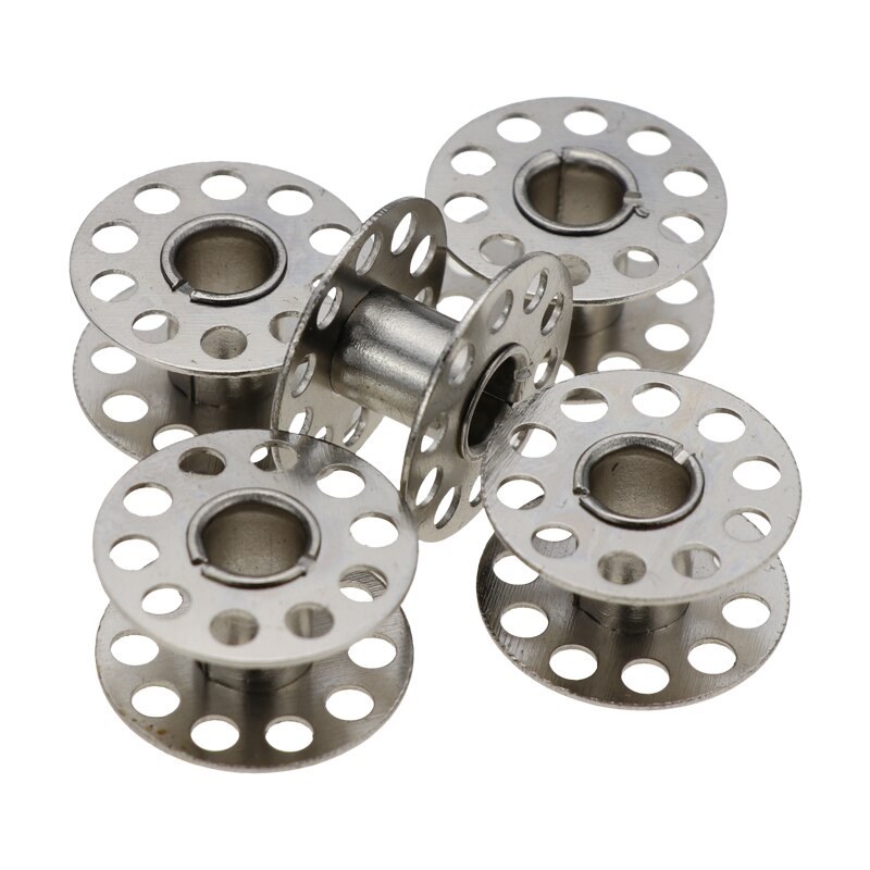 Metal Bobbins Spool Sewing Craft Tool Stainless Steel Sewing Machine Bobbins Spool for Brother Janome Singer
