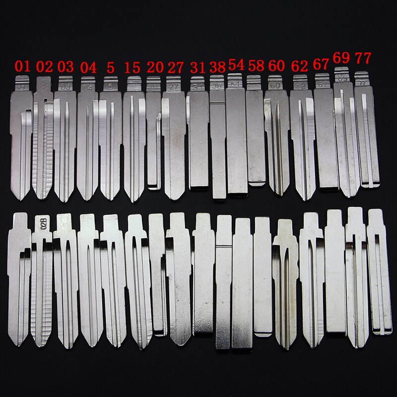 Remote Key Blade #4 #22 #25 #29 #39 #57 #69 #67 #62 Car key embryo Right Left Blade Car Key Embryo replacing the key head