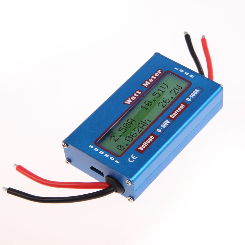 Simple DC Power Analyser Watt Volt Amp Meter 12V 24V Solar Wind Analyzer Digital Current Energy Meter DC Power Analyser Watt