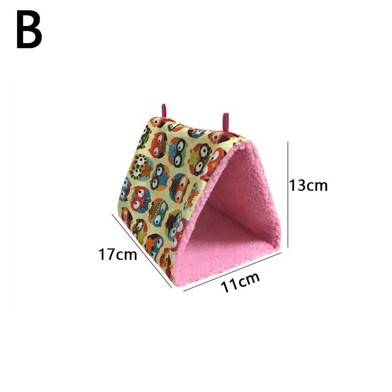 Warm Kooi Nest Tent Vogel Opknoping Cave Papegaai Schommel Speelgoed Kooi Nesten Papegaai Hangmat Vogel Opknoping Bed House Pluche winter: B-S