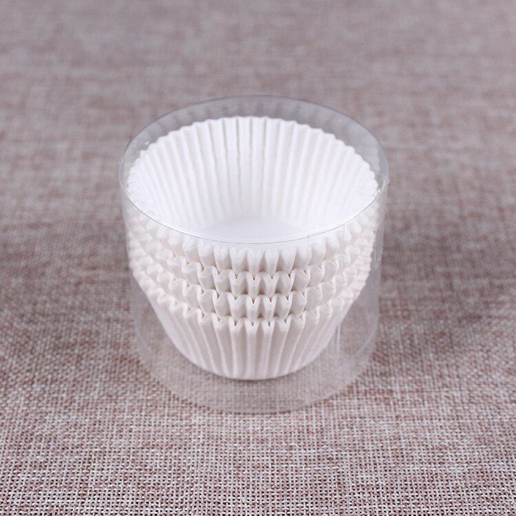 100pcs Pure White Cupcake Paper Liners Muffin Cases Cup Cake Baking Egg Tarts Tray Kitchen Accessories Pastry Decorating Tools