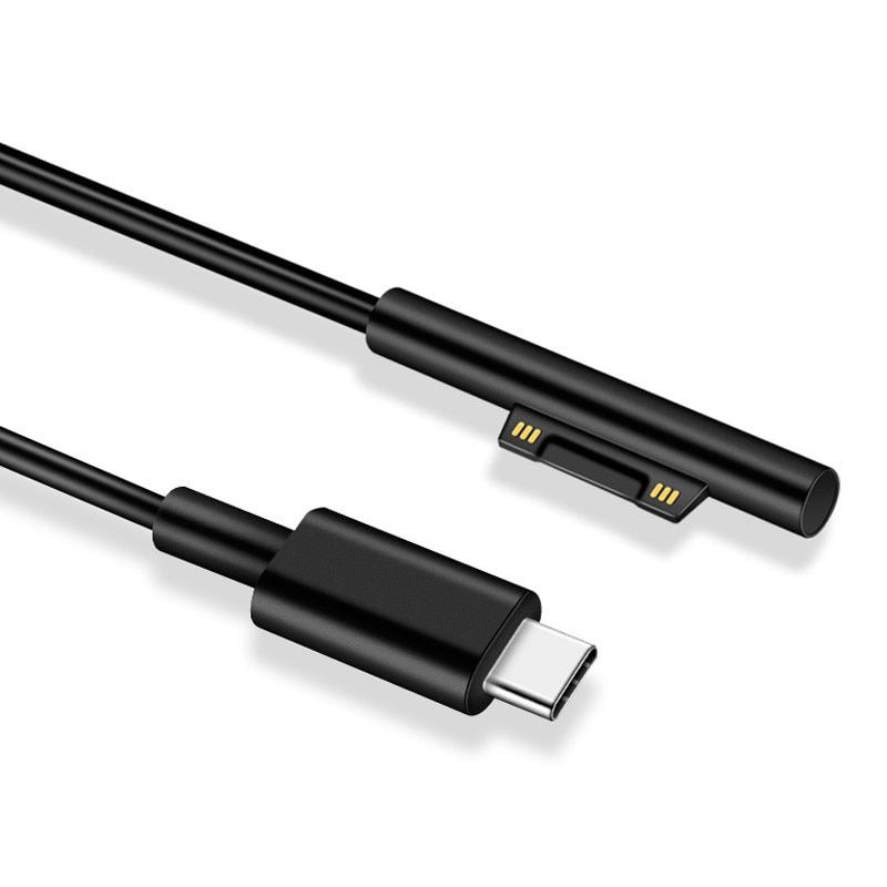 Oppervlak Sluit naar USB Type C Opladen Kabel Voor Surface Pro 3 4 5 6 Gaan Boek 15 V PD opladen