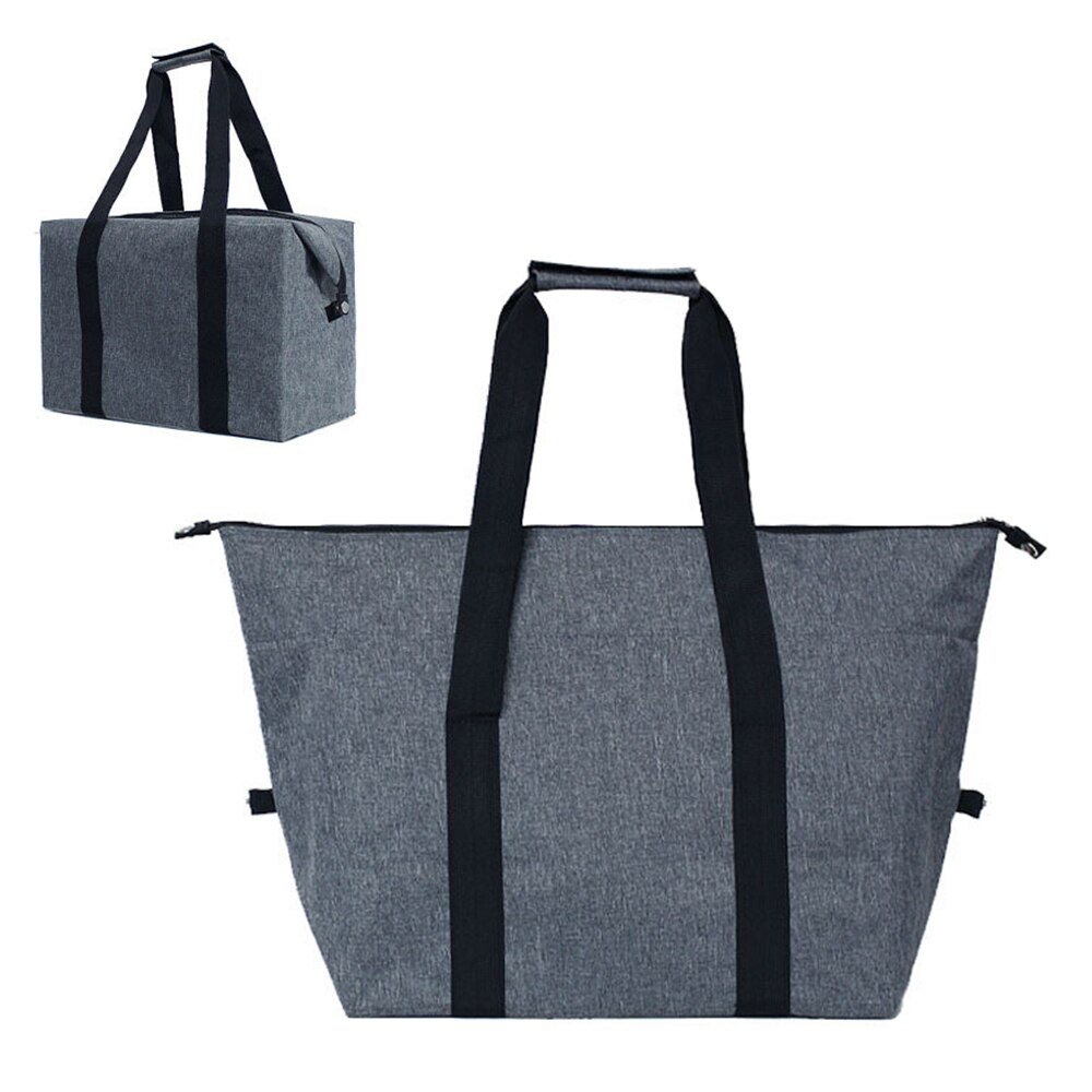 Cooler Bag Portable Insulated Cooler Bag for Travel Hiking Beach Picnic BBQ Party: Grey L