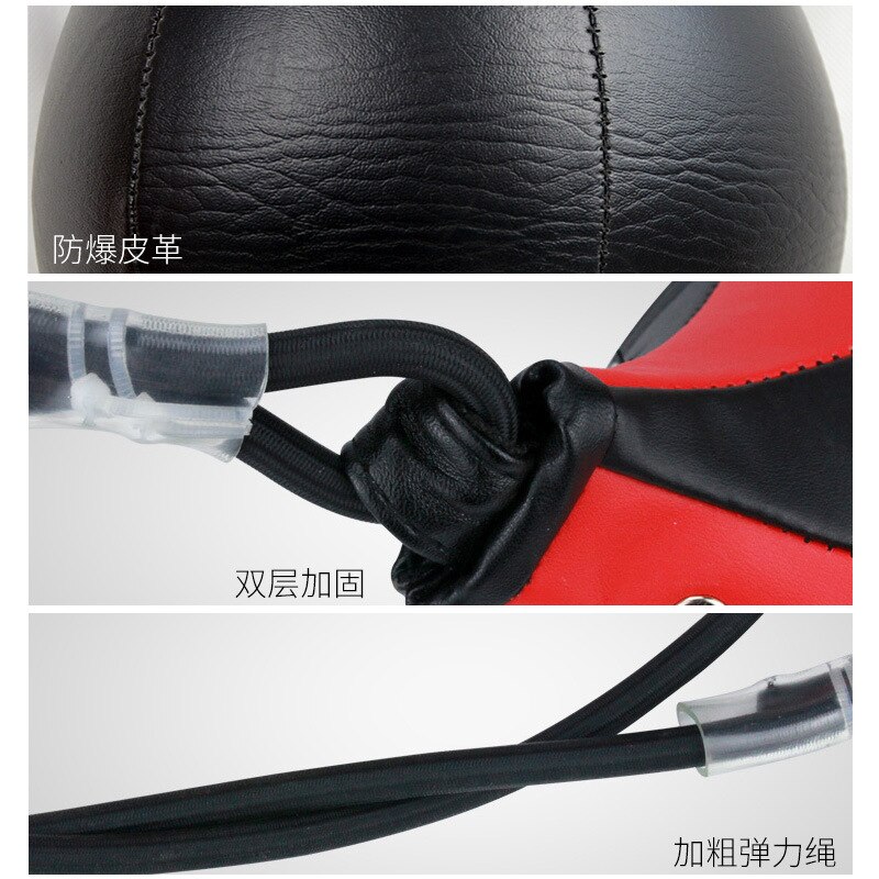 PU Leather Boxing Punching Bag Pear Boxing Bag Inflatable Boxing Speed Bag Double End Training Reflex Speed Balls