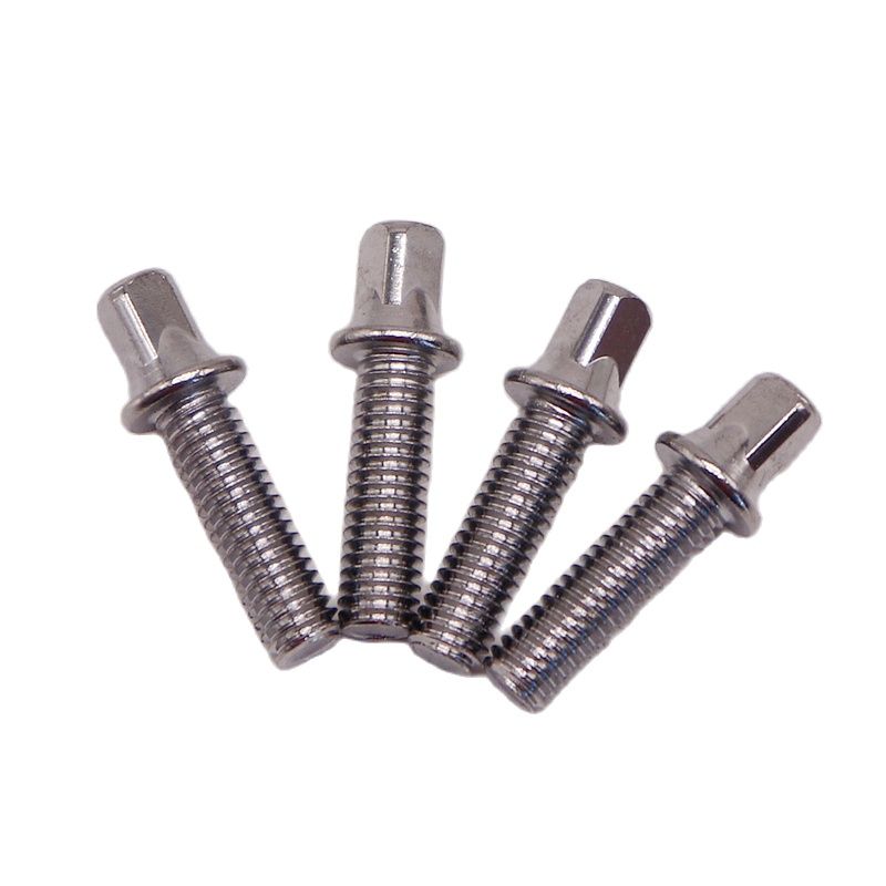 Boulons carrés extérieurs en argent M6, usage commun, standard, 10mm, 15mm, 20mm, 25mm, 30mm, 35mm de longueur, 6 pièces, 1 lot